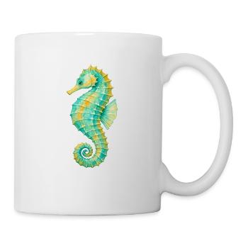 Watercolor Seahorse - Mug - white - Right