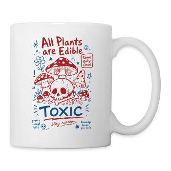 Toutes les plantes sont comestibles toxiques et organiques de jardinage - Mug blanc - blanc - Droite