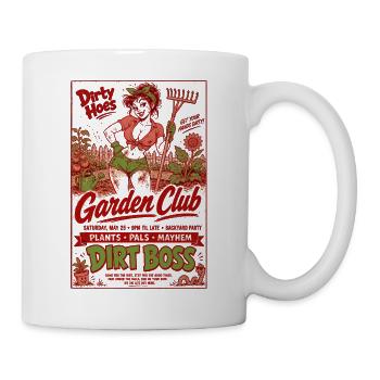 Jardinage urbain Dirty Hoes Garden Club Plantes - Mug blanc - blanc - Droite