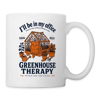 Greenhouse Therapy Organic Gardening - Mug - white - Right