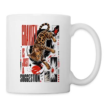 La gravité n’est qu’une suggestion – Bengale en apesanteur - Mug blanc - blanc - Droite