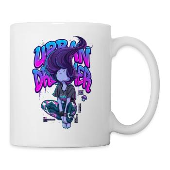 Urban Dreamer Lofi Anime Girl Graffiti Streetwear - Mug blanc - blanc - Droite