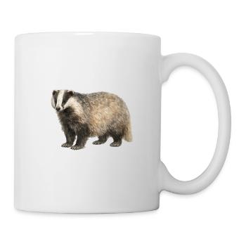 Watercolor Badger Illustration - Mug - white - Right
