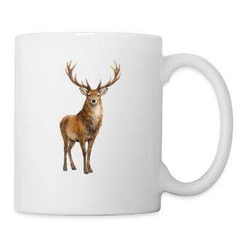 Forest Deer Watercolor Painting - Mug - white - Right