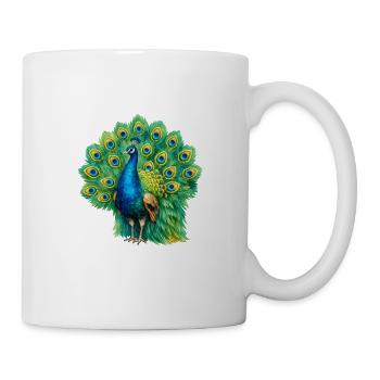 Magnificent peacock - Mug - white - Right
