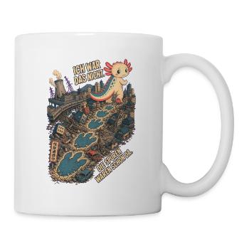 Ich War Das Nicht – Riesen Axolotl Kaiju - Tasse - Weiß - Rechts