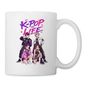Kpop Is Life - Mug blanc - blanc - Droite