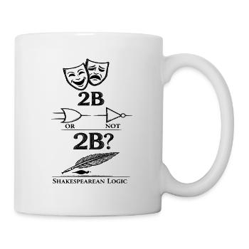 2B ou NON Mélange de portes logiques 2B - Mug blanc - blanc - Droite