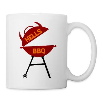 Talons : design de barbecue style rétro - Mug blanc - blanc - Droite