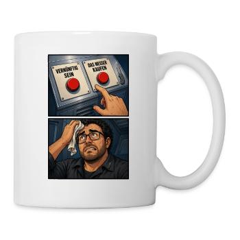 Vernünftigkeit vs Impuls-Moment - Tasse - Weiß - Rechts