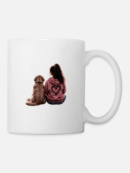 Mädchen mir Goldie - Tasse - Weiß