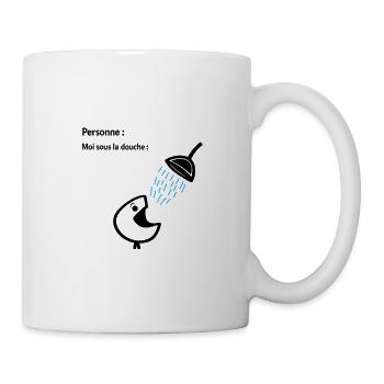 Humour Douche Personne Introvertie Original - Mug blanc - blanc - Droite