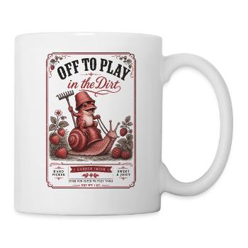 Urban Gardening Off To Play In The Dirt - Mug - white - Right