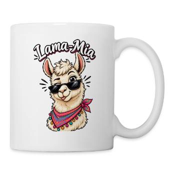 Lama Mia  - Tasse - Weiß - Rechts