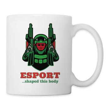 Esport Warrior Logo Print - Mug - white - Right