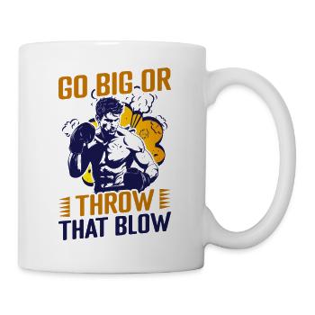 Go Big Or Throw Gloves Boxing Gloves - Mug - white - Right