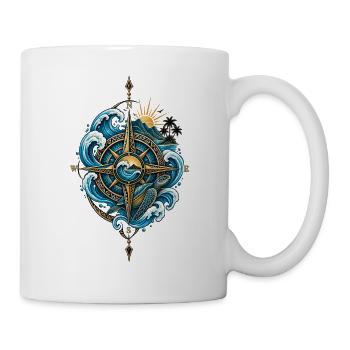 Polynesian Compass - Ocean Spirit & Travel - Mug - white - Right