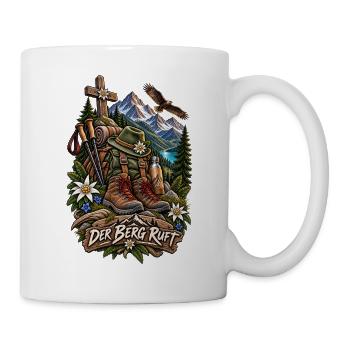 Der Berg ruft: Alpenexpedition - Tasse - Weiß - Rechts