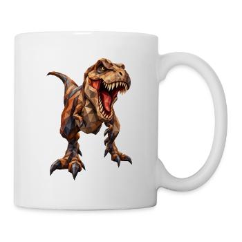 Low Poly Tyrannosaurus - Mug - white - Right