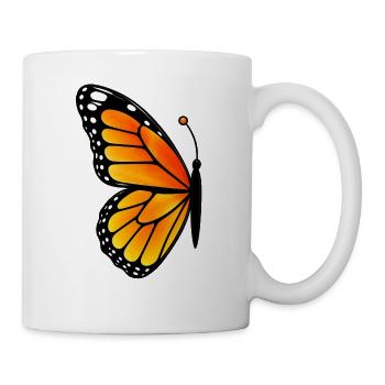 Matching butterfly - left wing  - Tasse - Weiß - Rechts