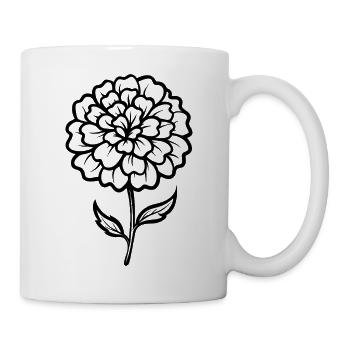 Marigold flower - Mug - white - Right
