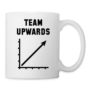 Team Upwards (Success / Progress / Black) - Mug - white - Right