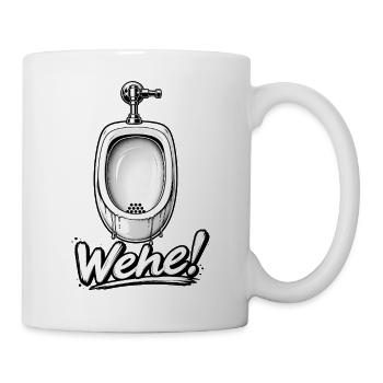 Woe! Urinal Caricature - Mug - white - Right