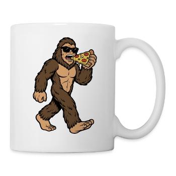 Sasquatch Eats Pizza - Mug - white - Right