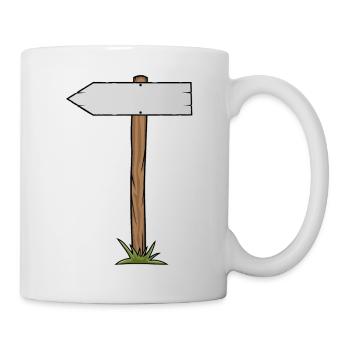 Hiking trail Schildmotiv - Mug - white - Right
