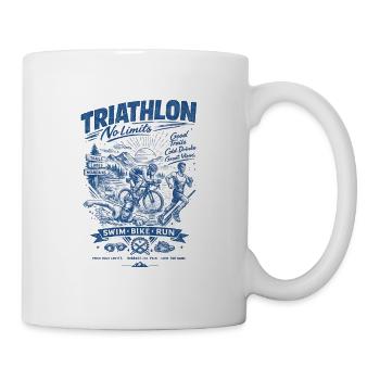 Triathlon sans limites - Mug blanc - blanc - Droite
