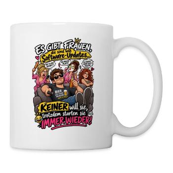Bite keine Frauen - Tasse - Weiß - Rechts