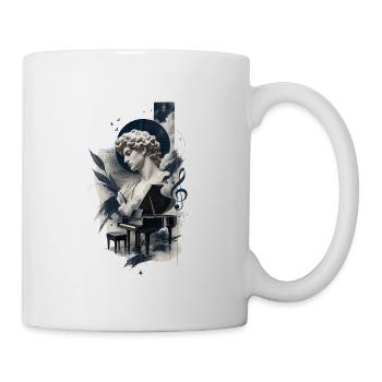 Art esthétique du piano - Mug blanc - blanc - Droite