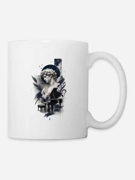 Ästhetische Klavierkunst - Tasse - Weiß