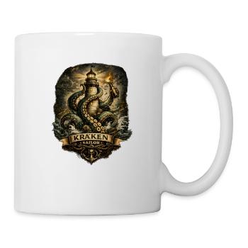 Kraken Sailor Lighthouse - Mug - white - Right