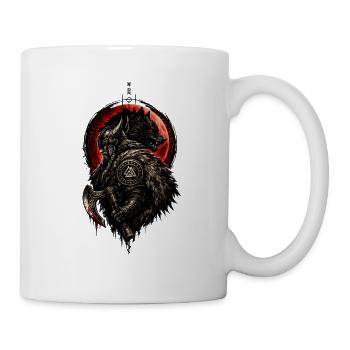 Wikinger-Werwolf-Kriegsherr - Tasse - Weiß - Rechts