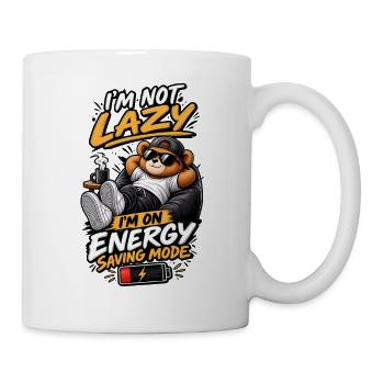 Je ne suis pas paresseux – Mode économie d’énergie - Mug blanc - blanc - Droite
