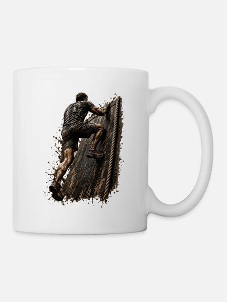 Mud Master - Obstacle - Teamwork - Tasse - Weiß