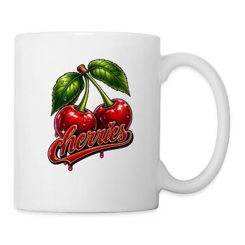 Cherries - Tasse - Weiß - Rechts