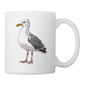 Seemöwe - Tasse - Weiß - Rechts