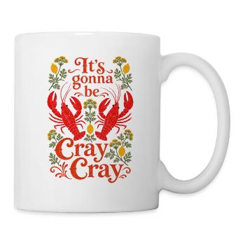 Fête des écrevisses - Ça va être fou - Mug blanc - blanc - Droite
