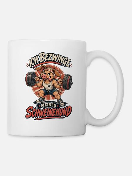 Ich Bezwinge Den Schweinehund - Tasse - Weiß