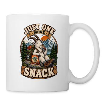 Nur noch ein Snack – Wanderziege - Tasse - Weiß - Rechts