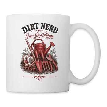 Jardinage urbain : nerds de terre cultive de bonnes choses - Mug blanc - blanc - Droite