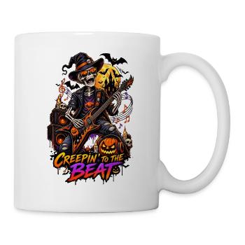 Creepin' to the Beat – Halloween Rock - Mug blanc - blanc - Droite
