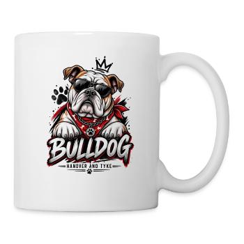 Bulldog-Liebhaber Vintage Dog-Design - Tasse - Weiß - Rechts