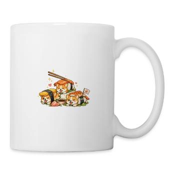 Kawaii Sushi Cats Trio - Mug - white - Right