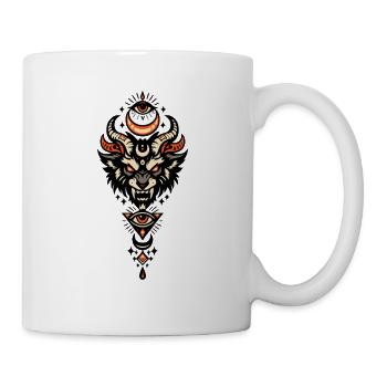 Demonic Eye Mask with Three Faces - Mug - white - Right