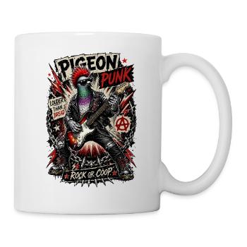  Gitarristen E-Gitarren Brieftauben Tauben - Tasse - Weiß - Rechts