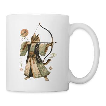  Japanese Bogenschütze-Katzen Bogenschießen - Tasse - Weiß - Rechts