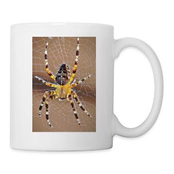 Tarantula im Spinnennetz – Majestätisches Porträt  - Tasse - Weiß - Rechts